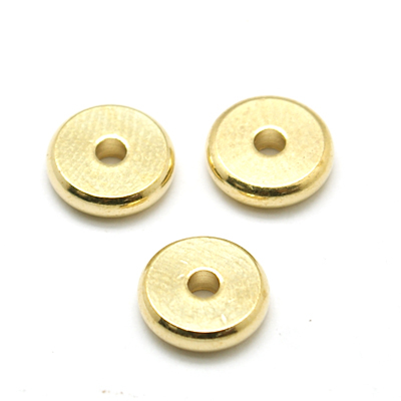 10~50 Hạt Xỏ Lỗ 4x2mm: 2mm Bằng Đồng Thau Dùng Làm Trang Sức