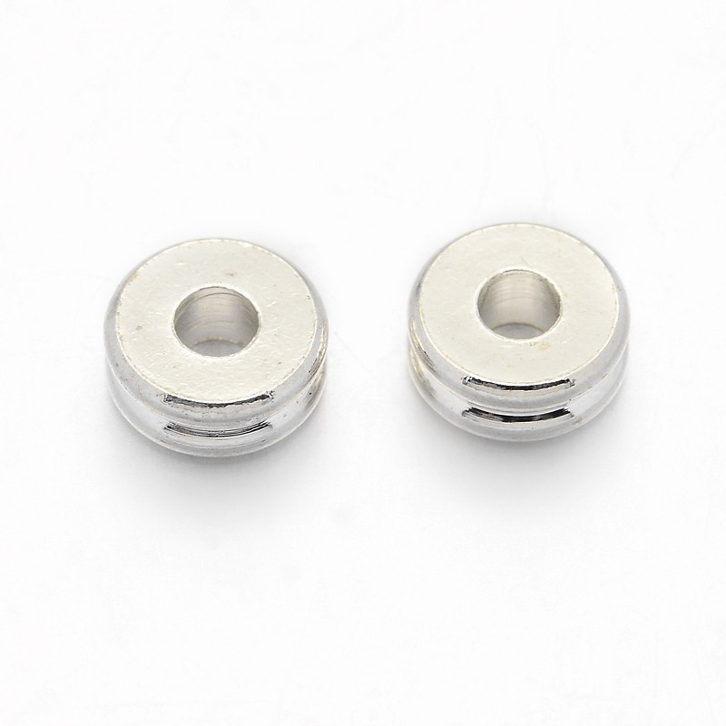10~50 Hạt Xỏ Lỗ 4x2mm: 2mm Bằng Đồng Thau Dùng Làm Trang Sức