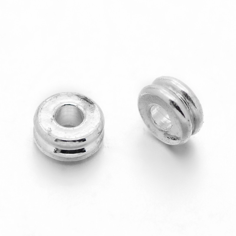 10~50 Hạt Xỏ Lỗ 4x2mm: 2mm Bằng Đồng Thau Dùng Làm Trang Sức