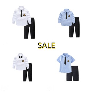 Soffny SALE Áo polo dài tay thời trang dành cho bé trai