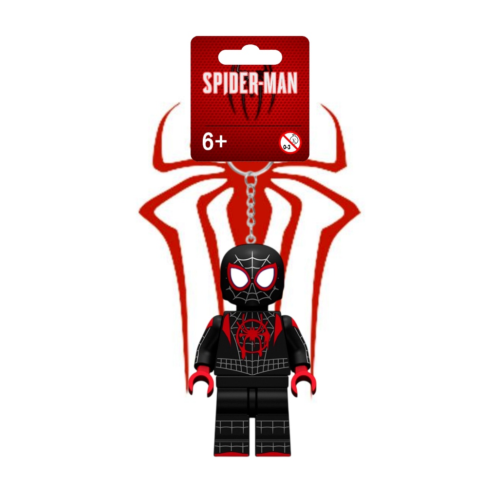 Compatible with lego Móc Khóa Mini Hình Người Nhện / Kẻ Nhện Làm Quà Tặng Cho Cặp Đôi