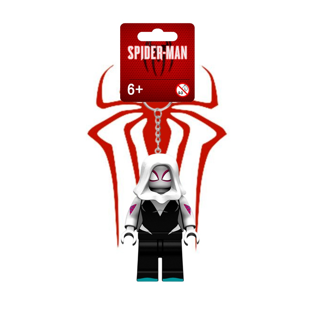 Compatible with lego Móc Khóa Mini Hình Người Nhện / Kẻ Nhện Làm Quà Tặng Cho Cặp Đôi