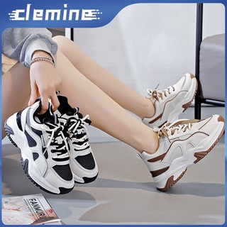 Clemine giày sneaker đế xuồng thoải mái thời trang cho nữ