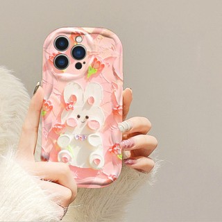 Ốp Điện Thoại Silicone Hình Thỏ 3D Cho IPhone 15 Pro Max 11 14 Pro Max 13 Pro Max 12 Pro Max 7 Plus 8 Plus