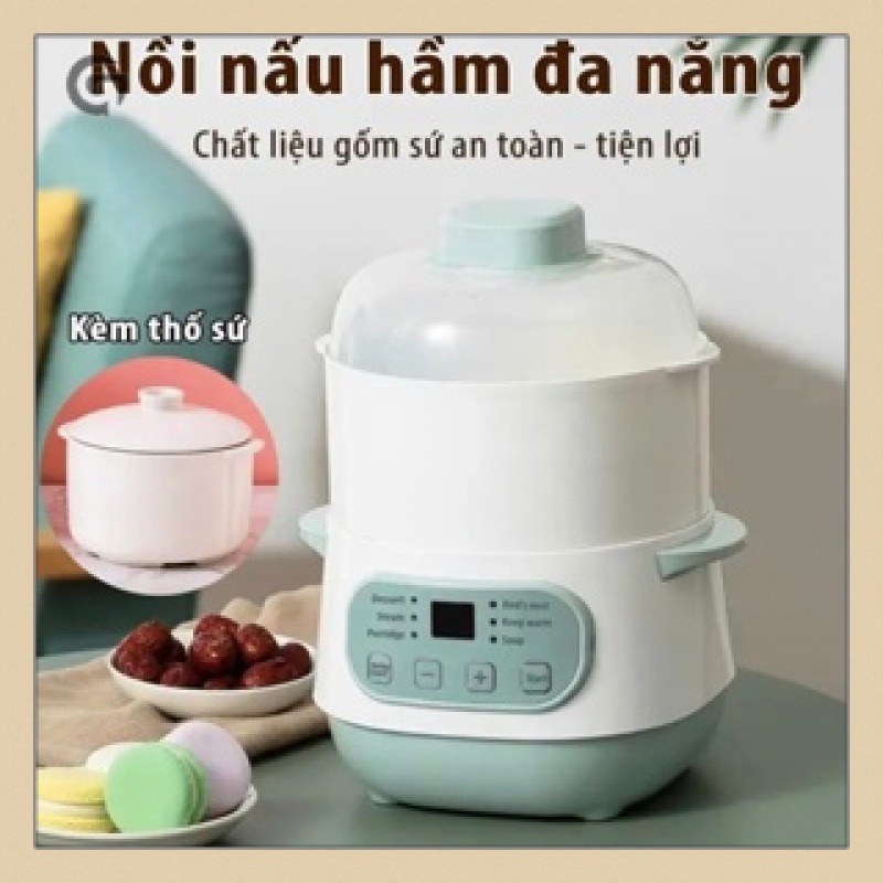 Nồi Hấp Đa Năng 1-2 Tầng Bằng Gốm P2BF