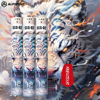 Alp white tiger 02 12 quả cầu lông lông ngỗng trắng độ chính xác cao dùng luyện tập chuyên nghiệp ngoài trời