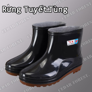 SHANMUSENLIN  Ủng Đi Mưa Chống Trượt Chống Thấm Nước Cho NamGiày nam Thể thao Thư giãn Thời trang