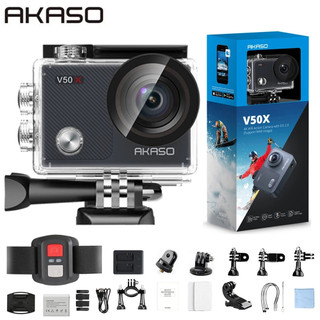 Akaso camera hành trình v50x 4k wifi màn hình cảm ứng 4x zoom 131 feet chống thấm nước kèm điều khiển từ xa