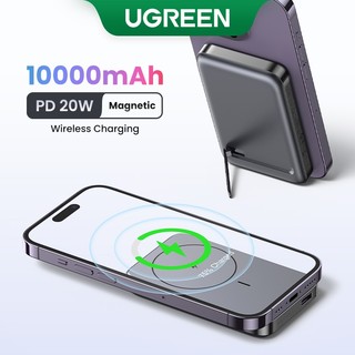 Ugreen 10000mAh Power Bank Sạc không dây từ tính 10000mAh Powerbank cho iPhone 12 13 14 15Pro Pin ngoài di động Mini