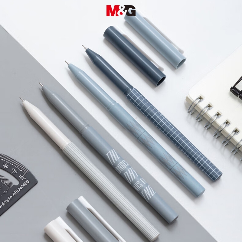 M&G Bút viết bi nước 1 Cái Đen m & g Bút Bi Ngòi Sợi carbon Ngòi 0.38
