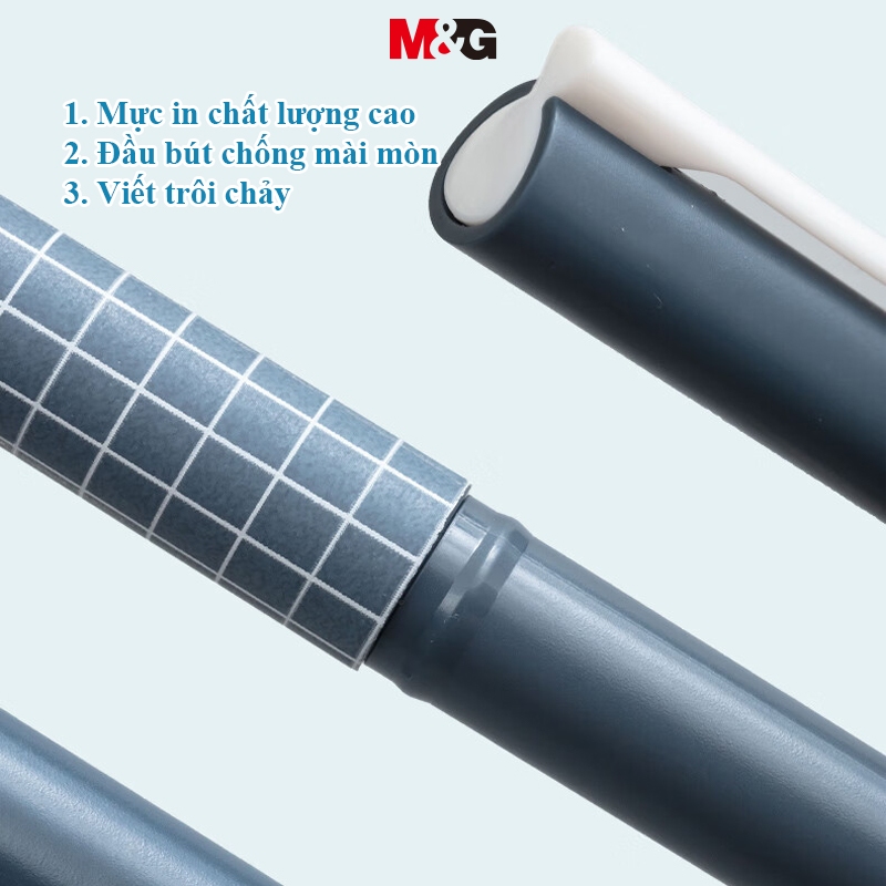 M&G Bút viết bi nước 1 Cái Đen m & g Bút Bi Ngòi Sợi carbon Ngòi 0.38
