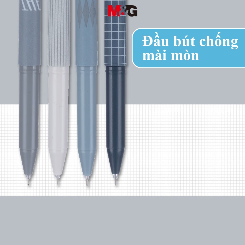 M&G Bút viết bi nước 1 Cái Đen m & g Bút Bi Ngòi Sợi carbon Ngòi 0.38