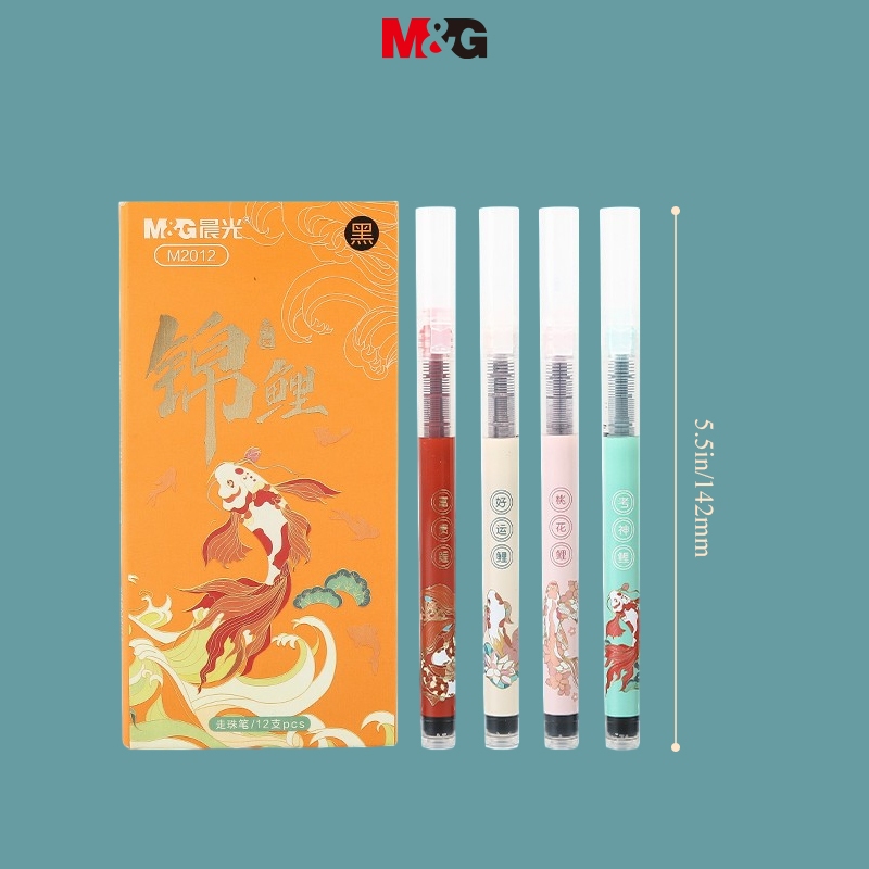 M&G  bút gel 0.5 Đen  Bút viết bi nước   ARPM2012A Nhanh Khô Ngòi 1 Cái