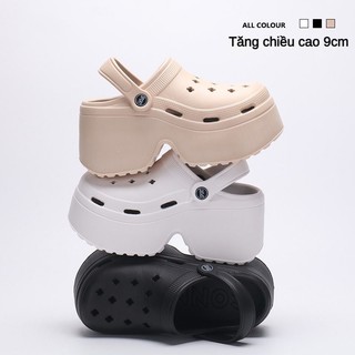🔥9cm🔥Dép cross Nữ Dép Sandal EVA Đế Dày Chống Trượt Thời Trang Mùa Hè Mới 2024