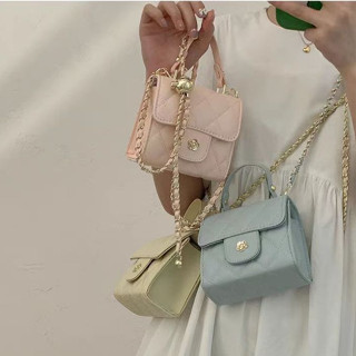 Túi mini xuân hè cô gái mang theo nữ dây xích Ling nhỏ mọi thứ chéo cơ thể túi vuông nhỏ