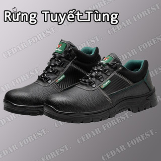 SHANMUSENLIN  Giày Bảo Hộ Lao Động Chất Lượng Cao Giày Bảo Hộ Cổ Cao Thời Trang Cho Nam Giày Công Sở Thời Trang Thanh Lịch Giày Bảo Vệ Đế Cao Su Chống Mòn