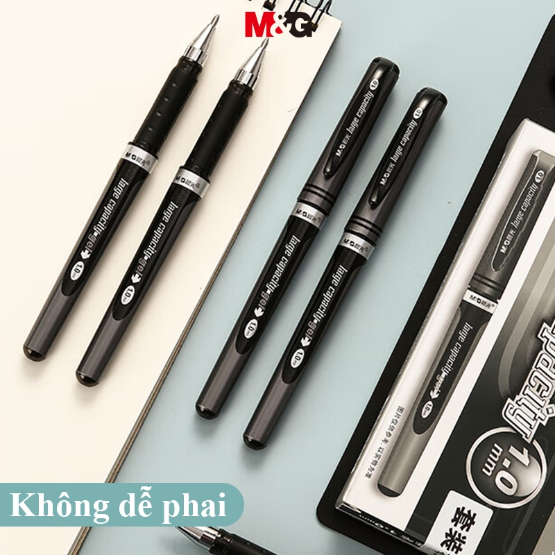 M&G bút gel Bút Ký Tên Màu Đen Ngòi 1.0mm Dày 1.0mm Bằng Sợi carbon 1 Cái