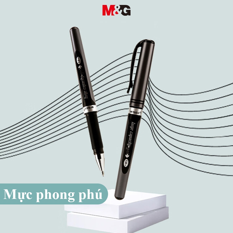 M&G bút gel Bút Ký Tên Màu Đen Ngòi 1.0mm Dày 1.0mm Bằng Sợi carbon 1 Cái