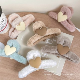 Kẹp Tóc Hình Cá Mập Phủ Lông Dễ Thương Ngọt Ngào Thời Trang Thu Đông Cho Nữ