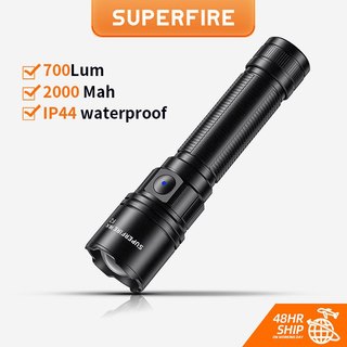 Đèn pin led mini superfire f2-s 15w kèm sạc usb-c 18650