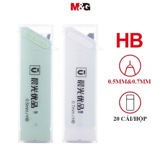 M&g ruột bút chì bấm hộp ruột bút chì bấm 0.5mm / 0.7mm 60mm * 20mm màu ngẫu nhiên