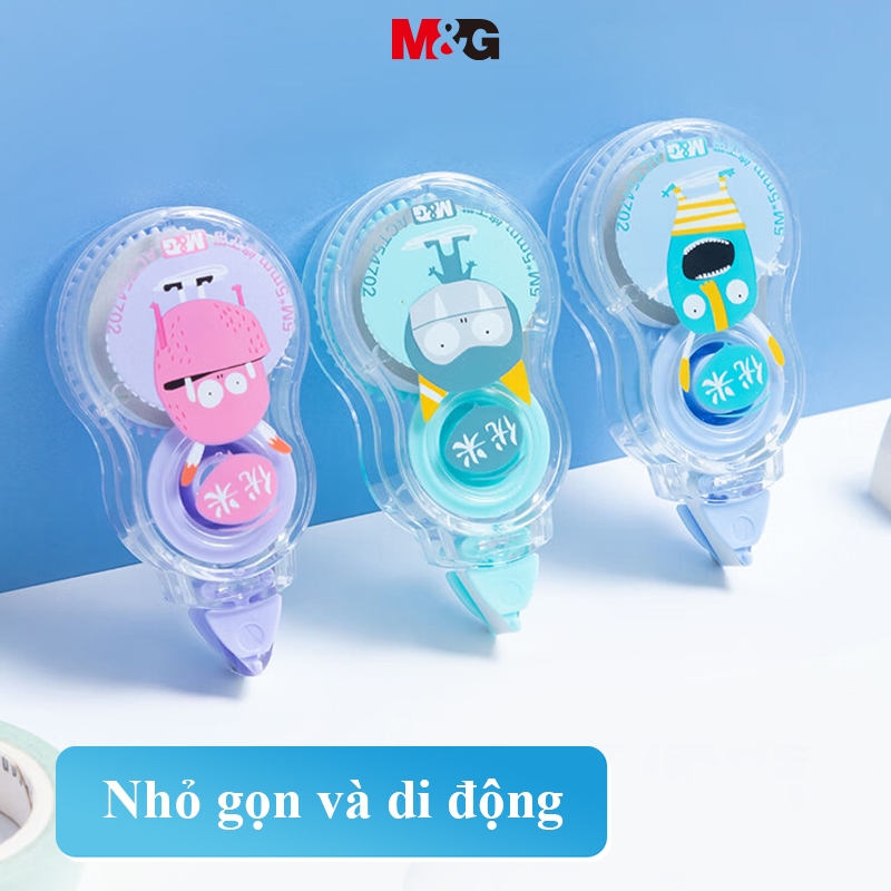 M&G Bút xóa dạng kéo phong  Bút Xóa Băng  Xóa Giấy 1 Cuộn Băng Keo Dài 5m Dùng Sửa Chữa Đồ Dùng Tiện Lợi