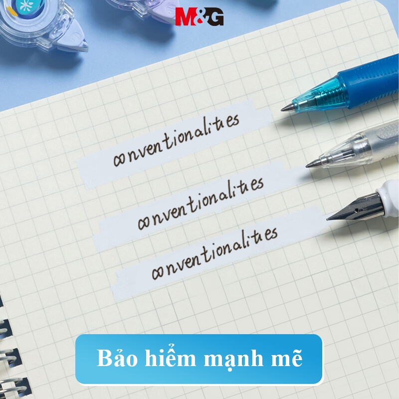 M&G Bút xóa dạng kéo phong  Bút Xóa Băng  Xóa Giấy 1 Cuộn Băng Keo Dài 5m Dùng Sửa Chữa Đồ Dùng Tiện Lợi