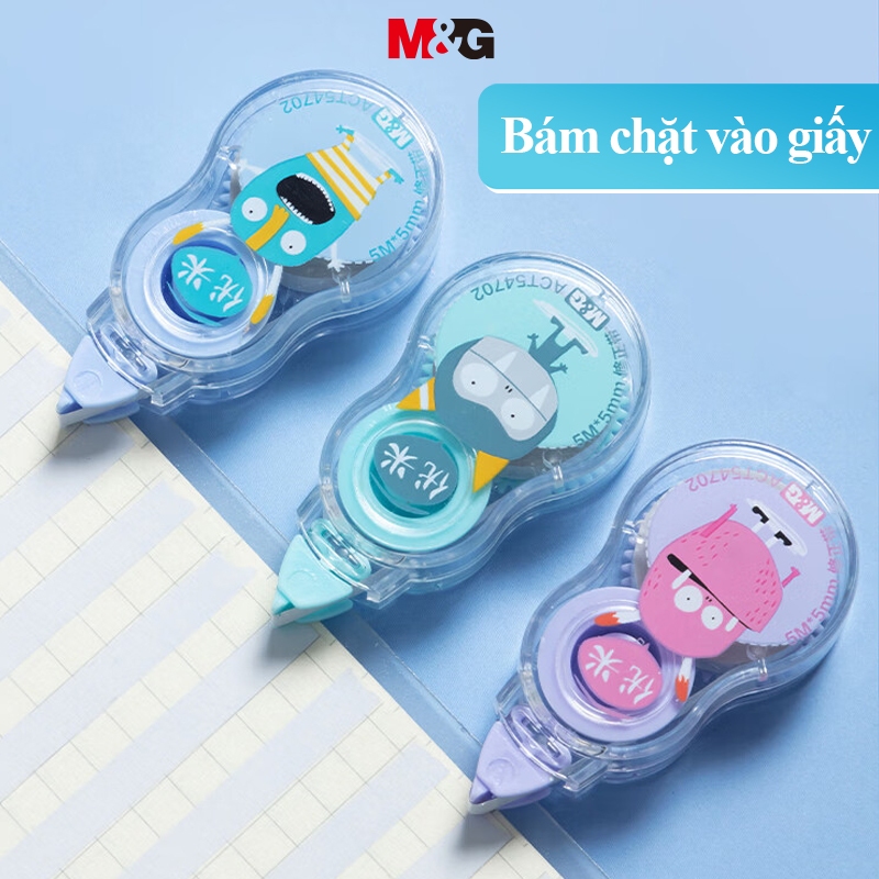M&G Bút xóa dạng kéo phong  Bút Xóa Băng  Xóa Giấy 1 Cuộn Băng Keo Dài 5m Dùng Sửa Chữa Đồ Dùng Tiện Lợi