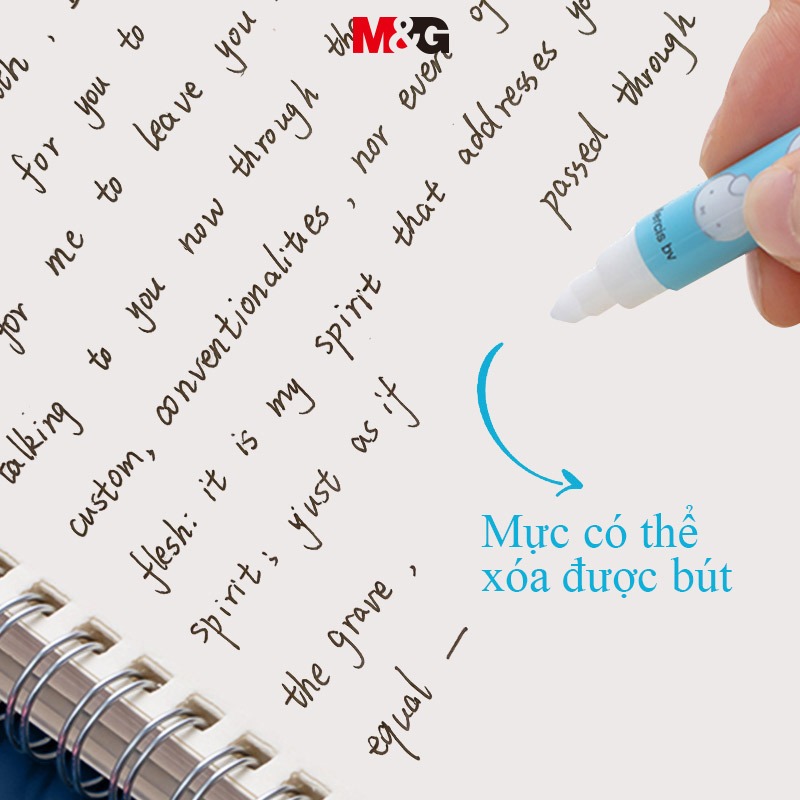M&G bút gel Bút Bi  Hai Đầu Màu Xanh Dương Trơn Có Thể Xóa Được M&G Cho Học Sinh