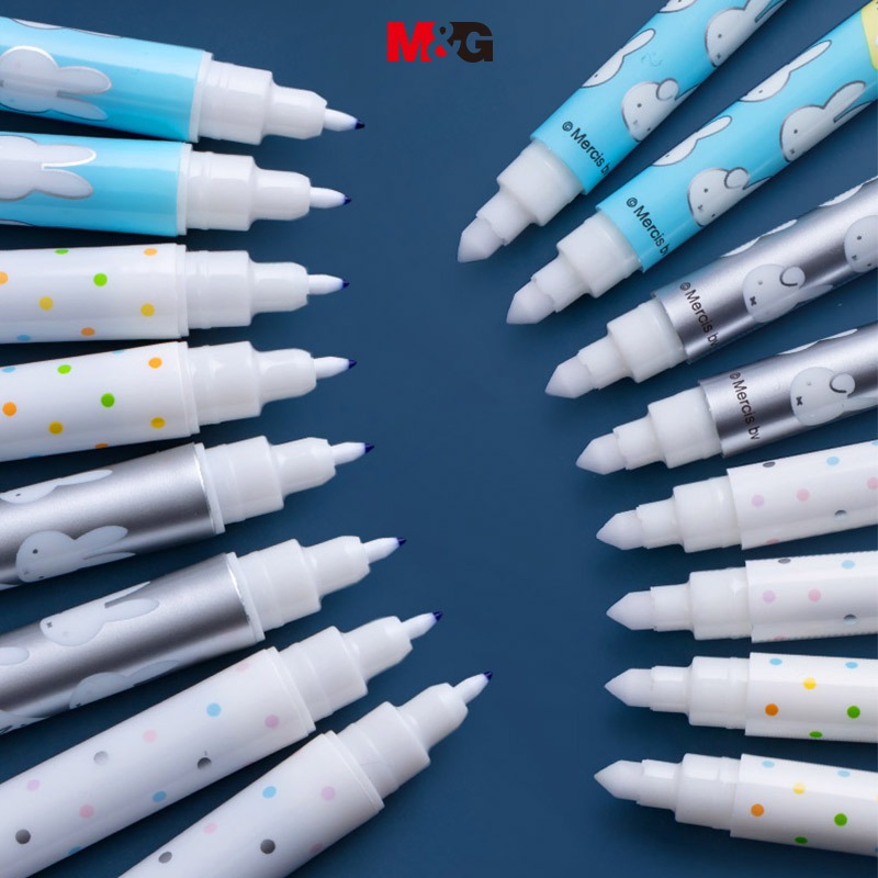 M&G bút gel Bút Bi  Hai Đầu Màu Xanh Dương Trơn Có Thể Xóa Được M&G Cho Học Sinh
