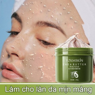 Kem tẩy tế bào chết tẩy tế bào chết da mặt 250g làm sạch sâu làm sạch da khô tay và khô mặt da mịn chăm sóc da da mịn không dễ khô