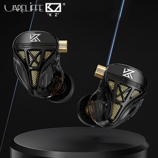 Tai nghe năng động trong tai Uareliffe KZ DQS Tai nghe kim loại âm thanh HiFi có cáp có thể tháo rời Khử tiếng ồn Tai nghe nhạc Bass tốt Tai nghe có dây