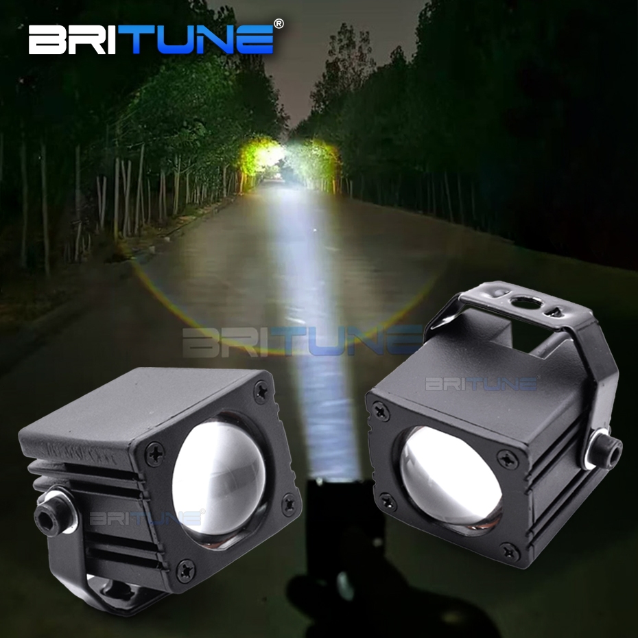 Đèn Pha LED PTF 3000K / 5000K Chống Thấm Nước Chuyên Dụng Cho Xe Mô Tô