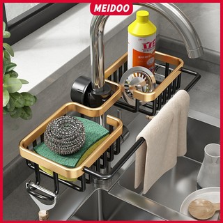 Giá đỡ MEIDOO bằng nhôm gắn bồn rửa chén đựng đồ dùng tiện lợi cho nhà bếp