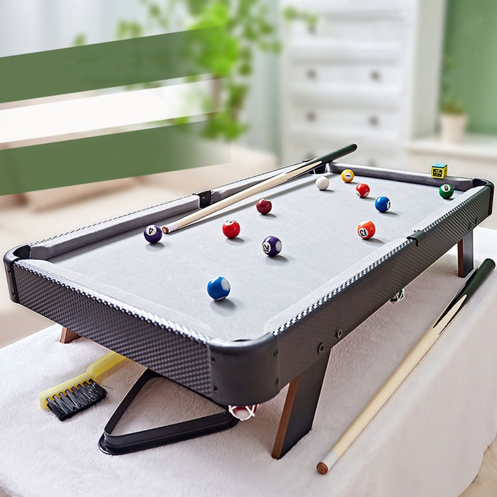 Bàn bi-a bằng gỗ cho trẻ em và người lớn Bộ Bàn Bida Mini Siêu Bền Tiện Dụng Cho Gia Đình / Văn Phòng