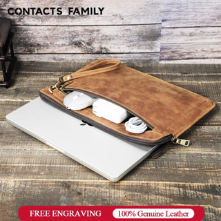 CONTACTS FAMILY Túi Da Đựng Laptop 13 14 15inch Laptop