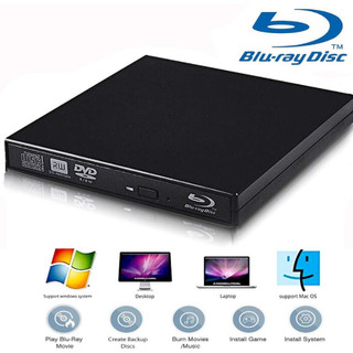 Ổ đĩa blu-ray gắn ngoài usb bd-combo cd / dvd burner hỗ trợ win7 win10 hd 1080p