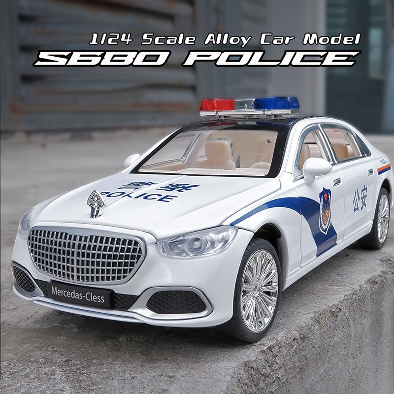 Mô Hình Xe Cảnh Sát Maybach S680 Tỉ Lệ 1: 24
