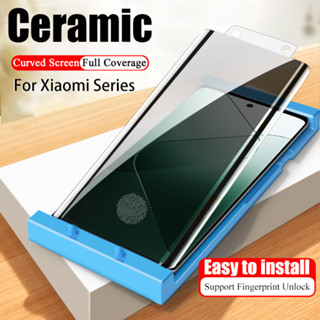 Màn Hình Cong Full Cover Gốm Cho Xiaomi Redmi Note 15 14 13 12 12S 12X Mi 11 10 10S Ultra Pro + Pro Plus Civi 2 5G Full Keo Bảo Vệ Màn Hình Không Kính