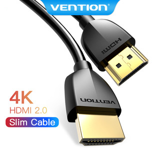 Dây cáp HDMI 2.0 VENTION siêu mỏng hỗ trợ 4K 60Hz 3D đầu mạ vàng cho TV/ máy chiếu/ PS4