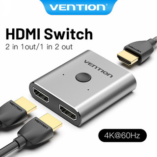 Vention Bộ Chuyển Đổi HDMI 4K 60Hz HDMI 2.0 1 Trong 2 Ngoài / 2 Trong 1 Cho PS4 TV XBOX360 Và Phụ Kiện