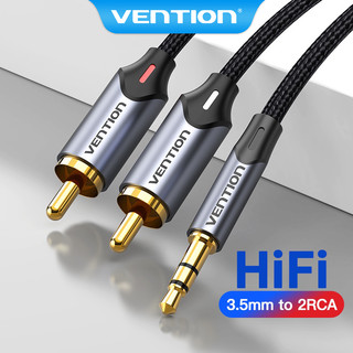 Dây Cáp Chuyển Đổi Vention Đầu Cắm 3.5mm Sang 2RCA Dành Cho Loa