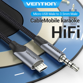 Dây Cáp Micro Thu Âm Vention Micro USB/3.5mm Dành Cho Livestream/Karaoke/Quay TikTok
