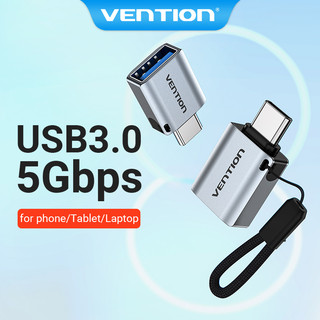 Đầu chuyển đổi Vention Type C sang USB 3.0 OTG 5Gbps 3A mạ niken có thể làm móc khóa