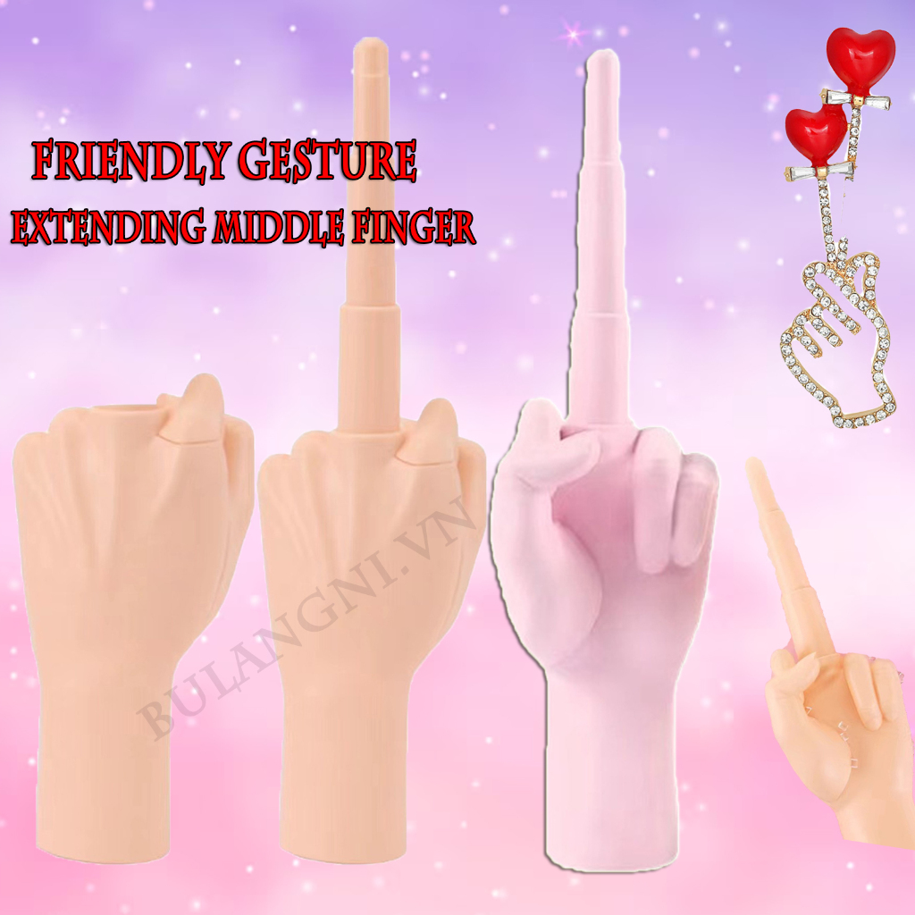 Đồ Chơi Hình Ngón Tay Giữa 3d Có Thể Rút Lại Vui Nhộn Sáng Tạo