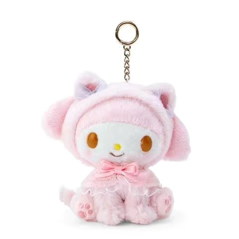 SANRIO  Móc Khóa Hình hello kitty Nhồi Bông Nhỏ Nhắn Đáng Yêu Trang Trí Túi Xách / Balo Đi Học