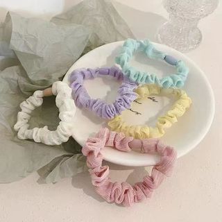 Dây Buộc Tóc Cao Su Màu Trơn Đơn Giản Phong Cách Hàn Quốc Dễ Thương