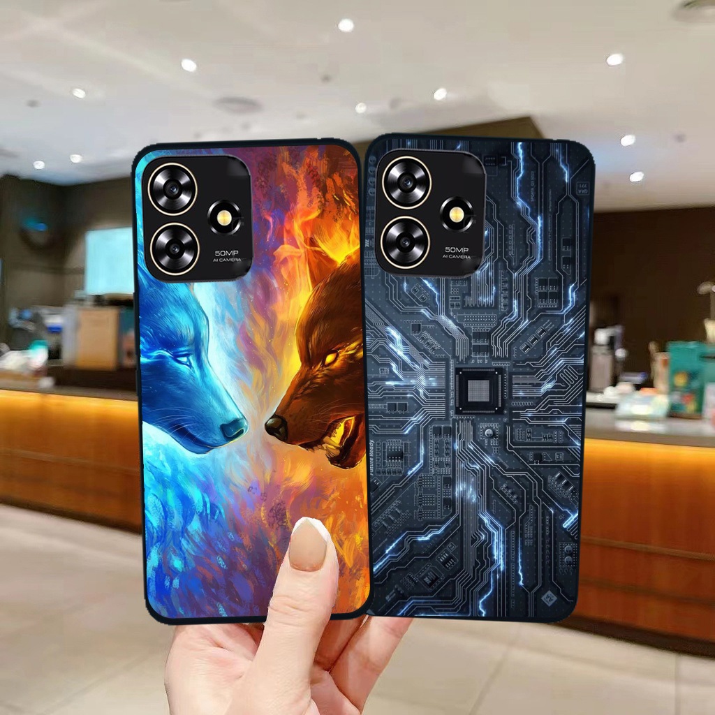 Ốp lưng ZTE Blade V50 Design / Blade V50 Smart Wolf Pattern Chất lượng cao TPU mềm chống sốc Vỏ bảo vệ mặt sau Vỏ điện thoại