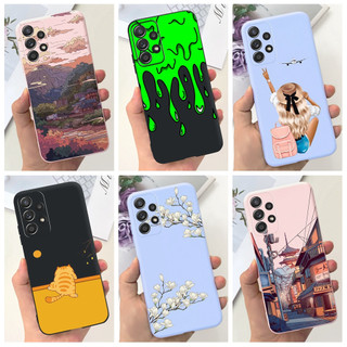 Ốp Điện Thoại Silicon Mềm Họa Tiết Hoa Thời Trang Cho Samsung Galaxy A23 Case 4G 5G Samsung A23 SM-A235F