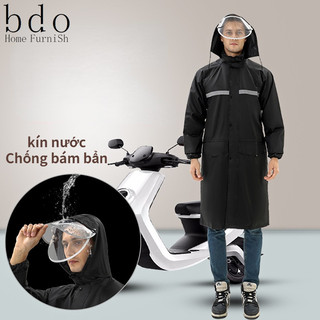 Áo mưa dáng dài vải oxford phản quang thời trang cho nam và nữ